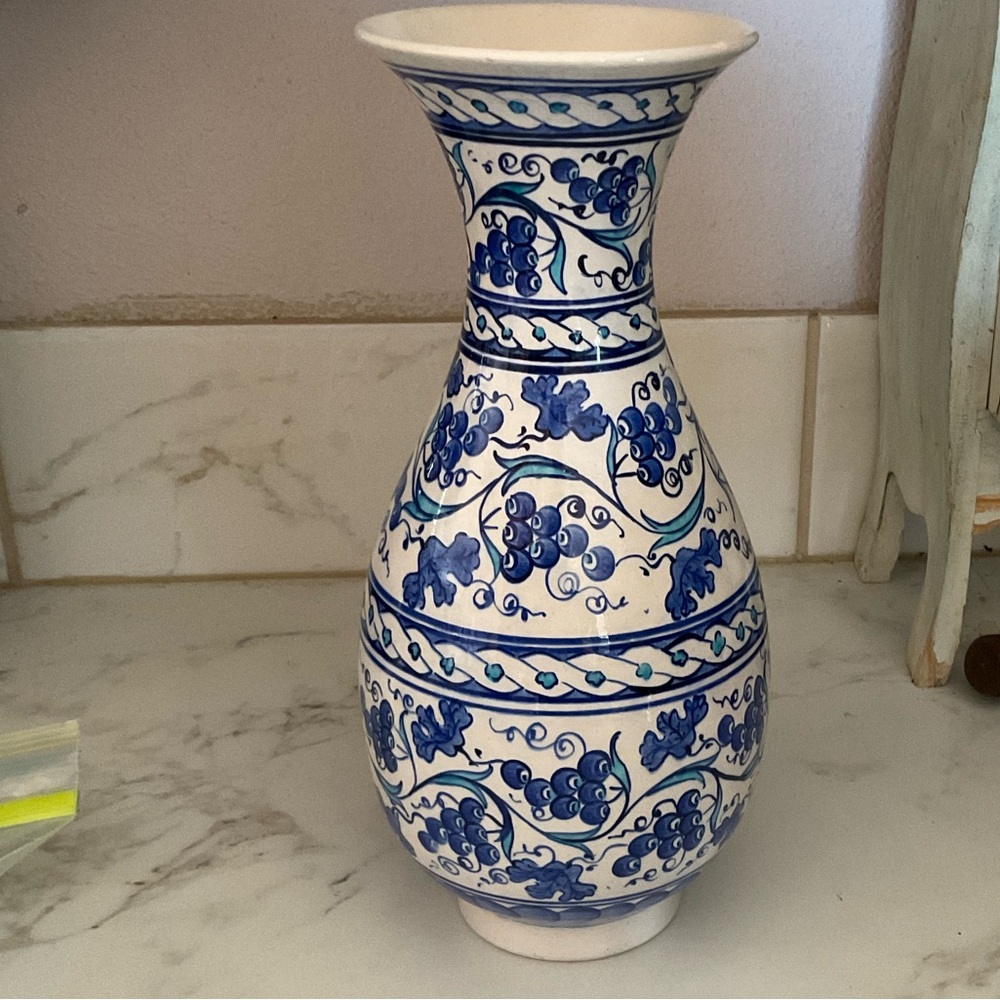 Hand painted Turkish vase